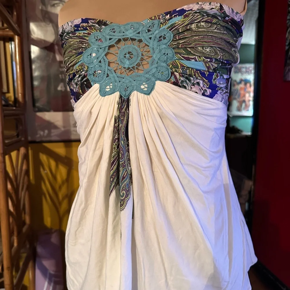 Sky Multicolor Trim Dress with Black Label - Picture 2 of 5